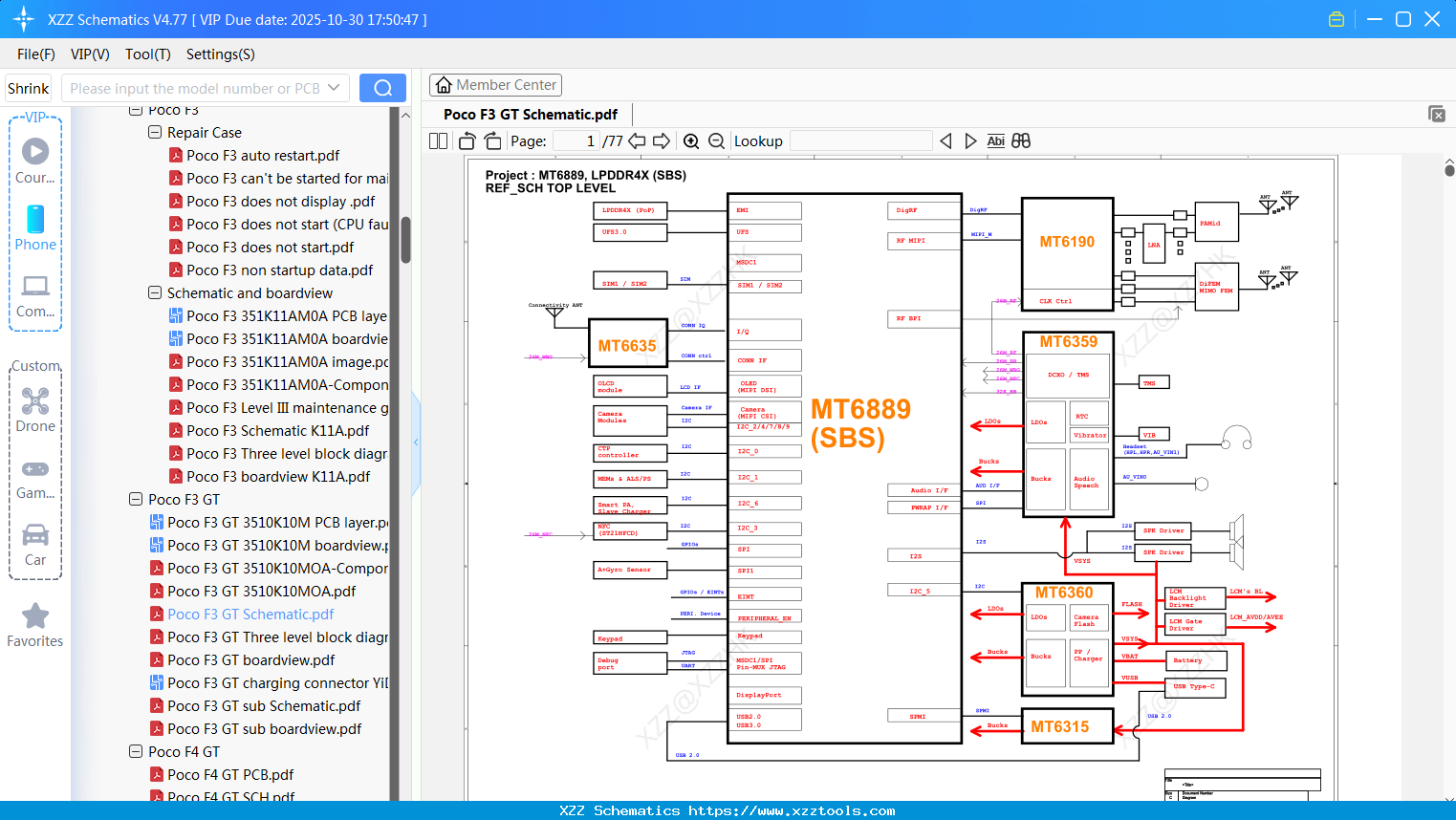 Xiaomi Poco F3 GT Schematic